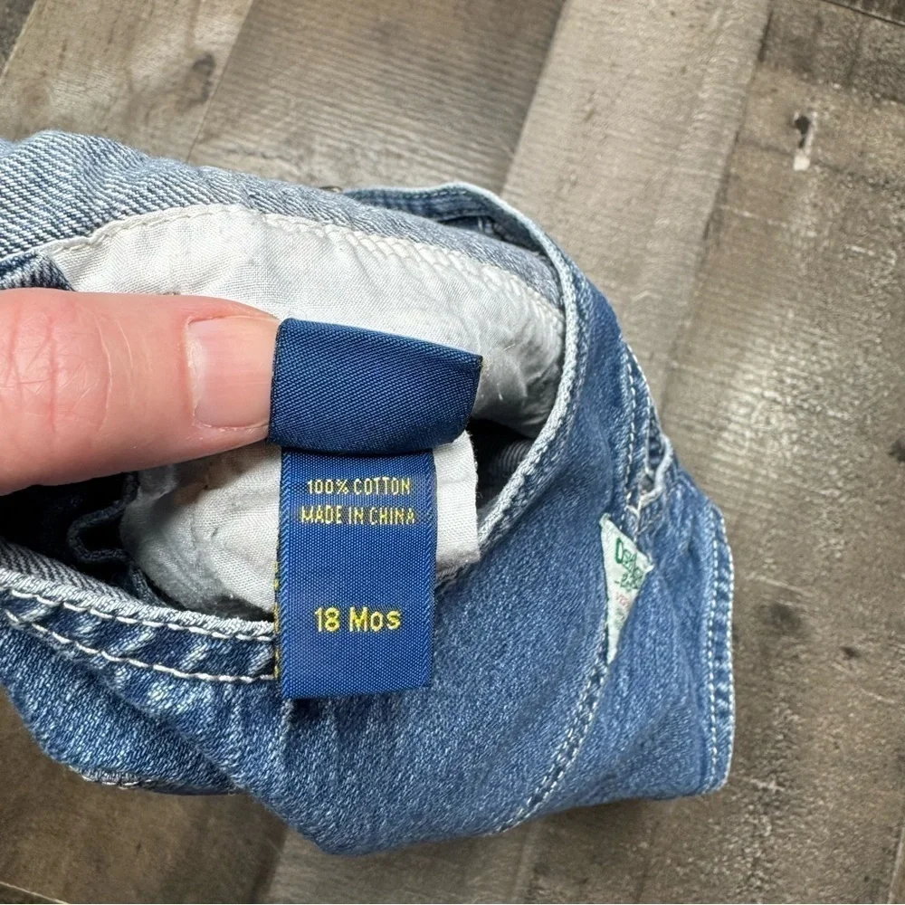 OshKosh B'gosh Blue Denim Overalls Timeless Casual Style